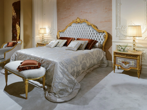 3700_LUIGI XVI - Velvet double bed with tufted headboard _ Bellotti Ezio